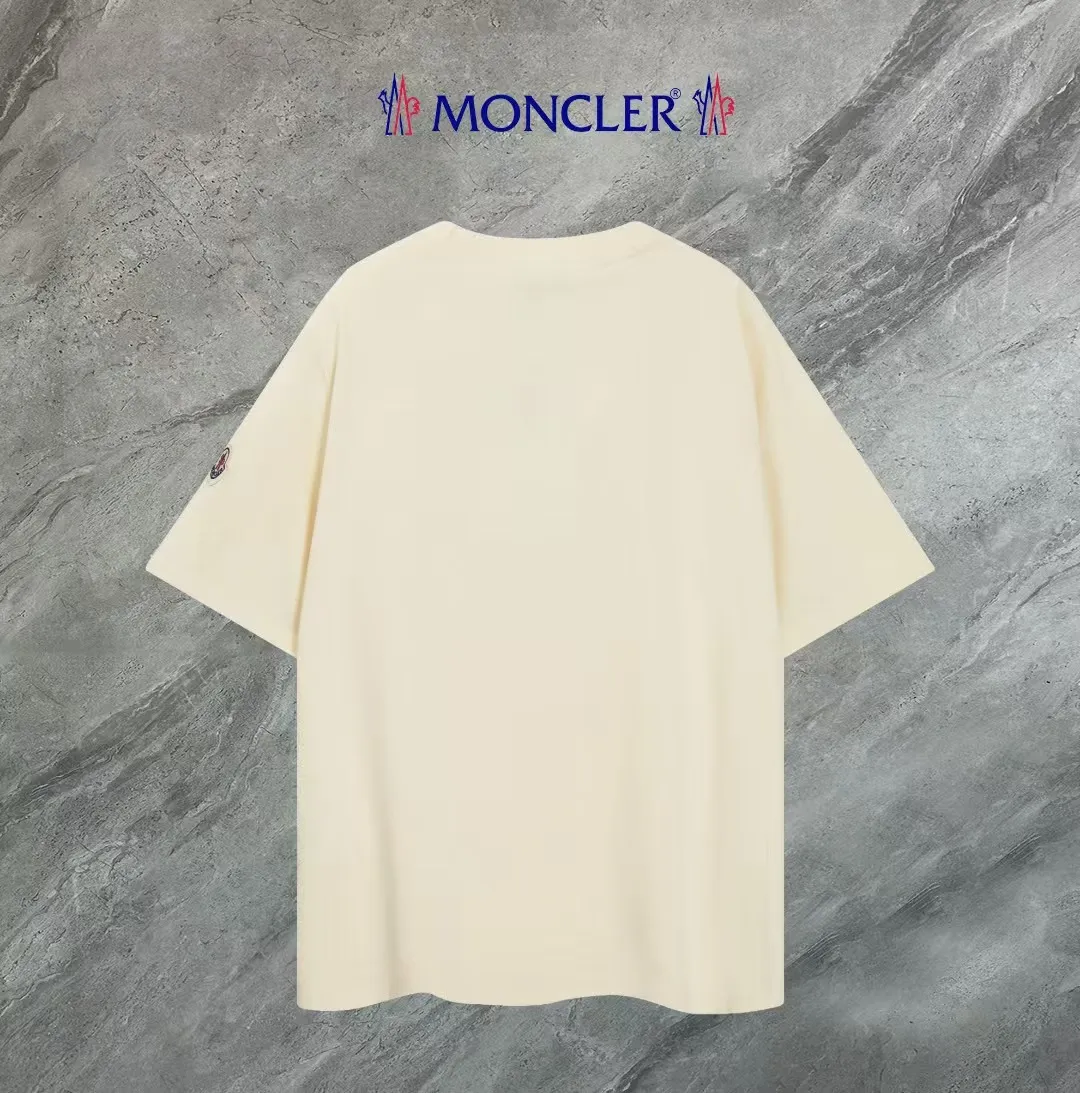 P80💰《Moncler~ 》2025New Arrival Quality T , Versatile Quality ！ ‼ 32 250G ‼ ， ， ， ， T 🤪 Sizes：S-M-L-XL-2XL ：Black，White， Same Style